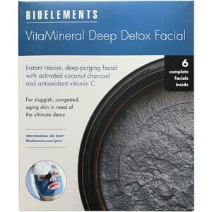 Bioelements VitaMineral Deep Detox Set of 6 Complete Pro-Grade Facials NEW